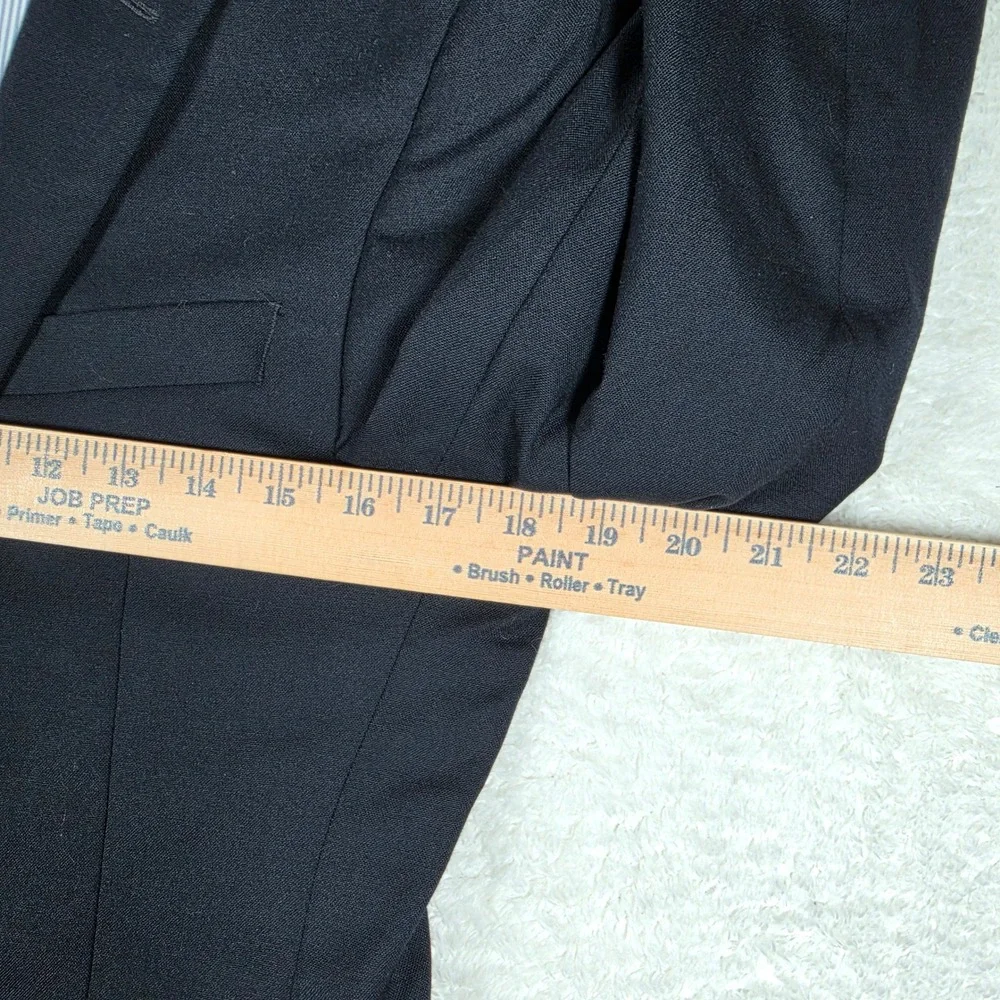 Jos. A. Bank 1905 Mens 36 Short Navy Wool Stretch Slim Fit Gold Button Blazer